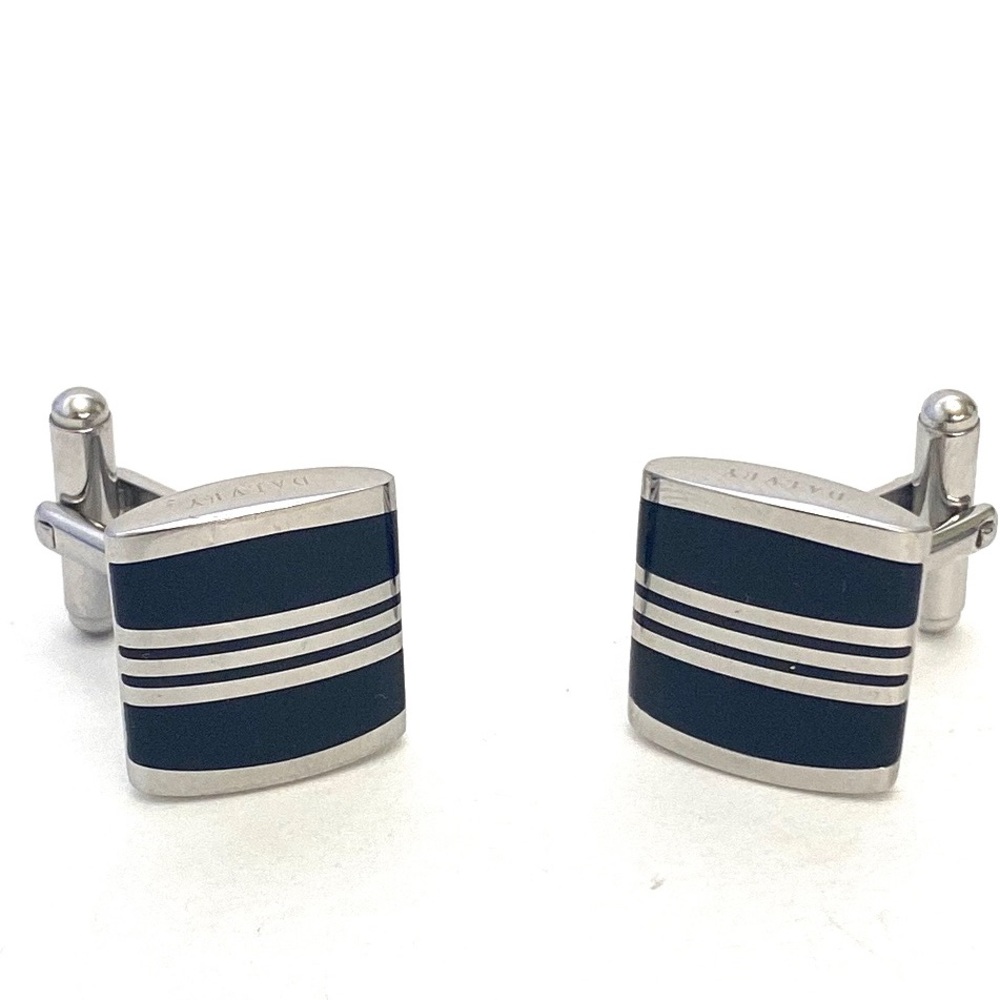 Dalvey Men's Admiralty Hematite/Silver Cufflinks